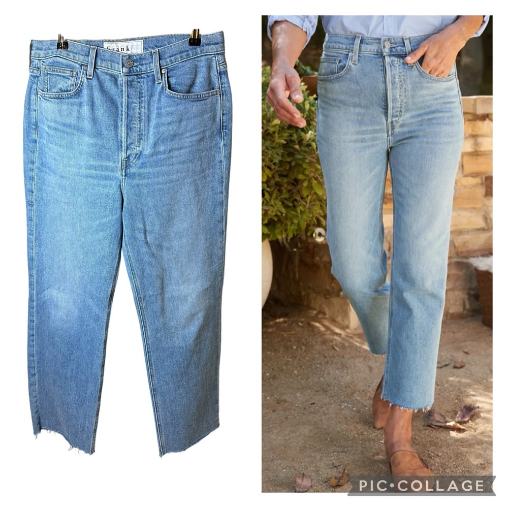 Frank & Eileen The Monaghan Mom Jean | 1990 Wash Light High Waist Straight Sz 30